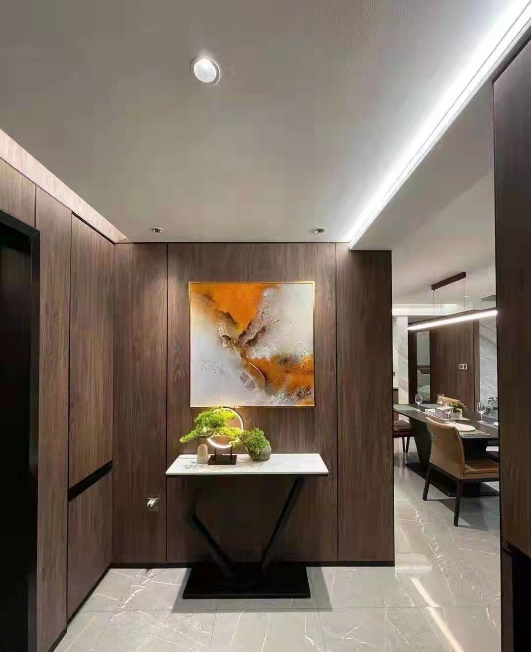 富美家快裝板進(jìn)行墻面安裝時(shí)的步驟